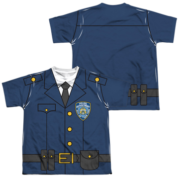 New York City NYC Police Uniform youth all-over print t-shirt for ages 8 to 12