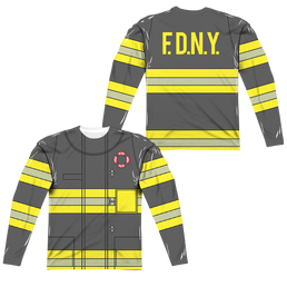 NYC Firefighter Uniform (Front/Back Print) - Men's All-Over Print Long Sleeve Men's All-Over Print Long Sleeve New York City   