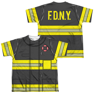 New York City NYC Firefighter Uniform youth all-over print t-shirt for ages 8 to 12