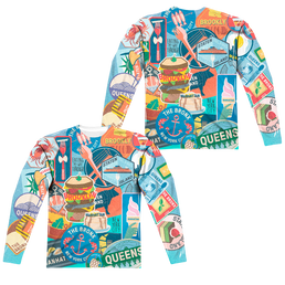 New York City Eating Nyc Men's All-Over Print Long Sleeve T-Shirt Men's All-Over Print Long Sleeve New York City   