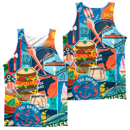 New York City Eating Nyc Men's All Over Print Tank Men's All Over Print Tank New York City   