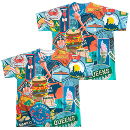 New York City Eating Nyc Youth All-Over Print T-Shirt (Ages 8-12) Youth All-Over Print T-Shirt (Ages 8-12) New York City   