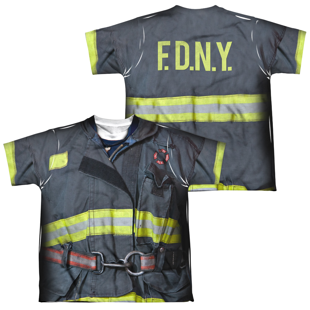 NYC Fdny Uniform (Front/Back Print) - Youth All-Over Print T-Shirt Youth All-Over Print T-Shirt (Ages 8-12) New York City   
