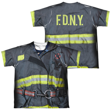 NYC Fdny Uniform (Front/Back Print) - Youth All-Over Print T-Shirt Youth All-Over Print T-Shirt (Ages 8-12) New York City   