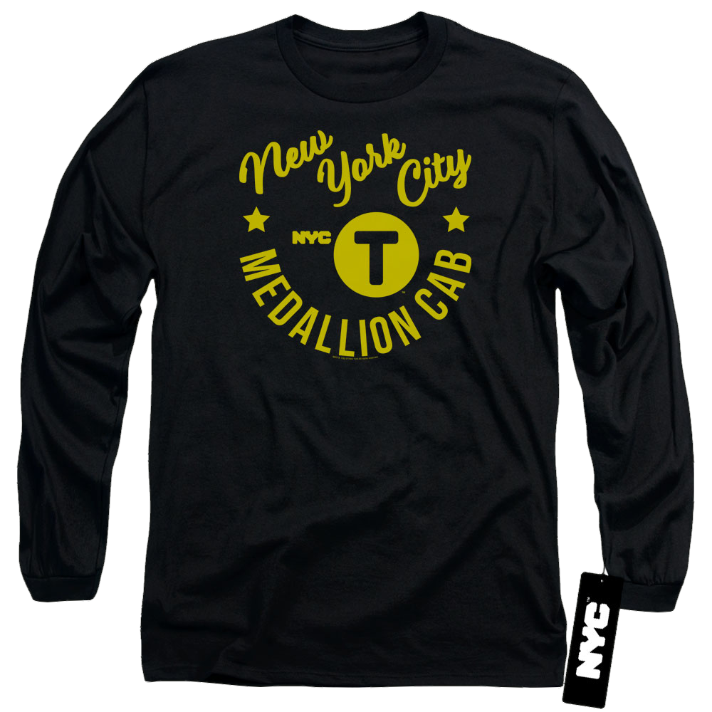 New York City Nyc Hipster Taxi Tee Men's Long Sleeve T-Shirt Men's Long Sleeve T-Shirt New York City   