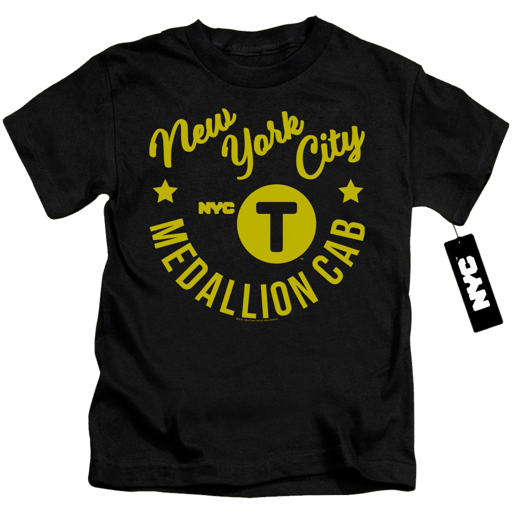 NYC Nyc Hipster Taxi Tee - Kid's T-Shirt Kid's T-Shirt (Ages 4-7) New York City   