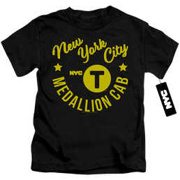 NYC Nyc Hipster Taxi Tee - Kid's T-Shirt Kid's T-Shirt (Ages 4-7) New York City   