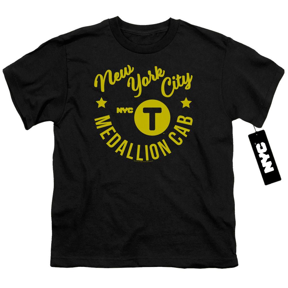 NYC Nyc Hipster Taxi Tee - Youth T-Shirt Youth T-Shirt (Ages 8-12) New York City   