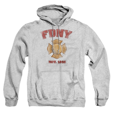 NYC Fdny Vintage Badge - Pullover Hoodie Pullover Hoodie New York City   