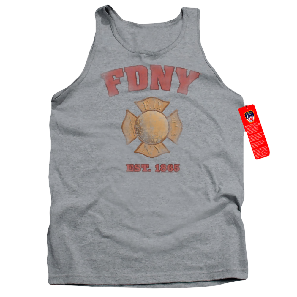 New York City Fdny Vintage Badge Men's Tank Men's Tank New York City   