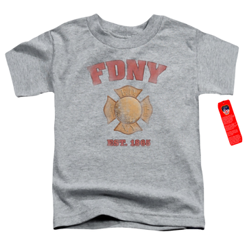 New York City Fdny Vintage Badge Toddler T-Shirt Toddler T-Shirt New York City   