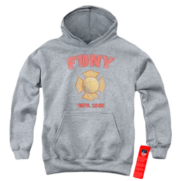 New York City Fdny Vintage Badge Youth Hoodie (Ages 8-12) Youth Hoodie (Ages 8-12) New York City   