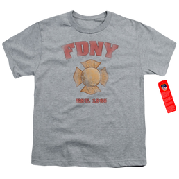 New York City Fdny Vintage Badge Youth T-Shirt (Ages 8-12) Youth T-Shirt (Ages 8-12) New York City   