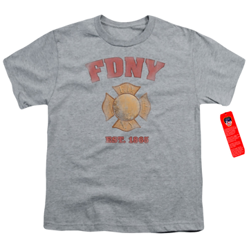 New York City Fdny Vintage Badge Youth T-Shirt (Ages 8-12) Youth T-Shirt (Ages 8-12) New York City   
