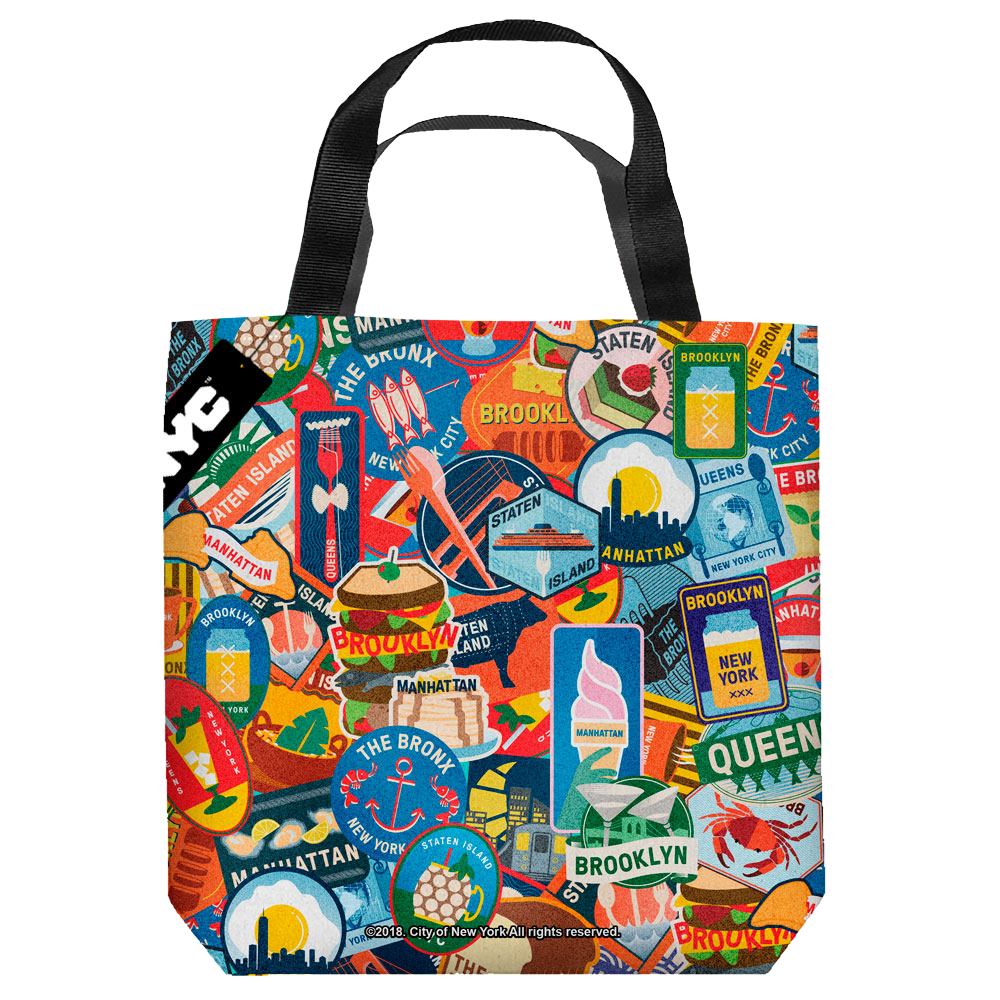 Nyc Eating Nyc - Tote Bag Tote Bags New York City   