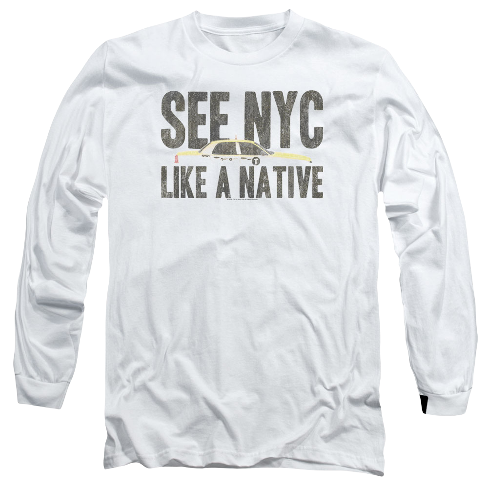 New York City Nyc Like A Native Men's Long Sleeve T-Shirt Men's Long Sleeve T-Shirt New York City   