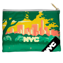 Nyc Central Park Skyline - Straight Bottom Accessory Pouch Straight Bottom Accessory Pouches New York City   