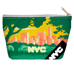 Nyc Central Park Skyline - Straight Bottom Accessory Pouch T Bottom Accessory Pouches New York City   