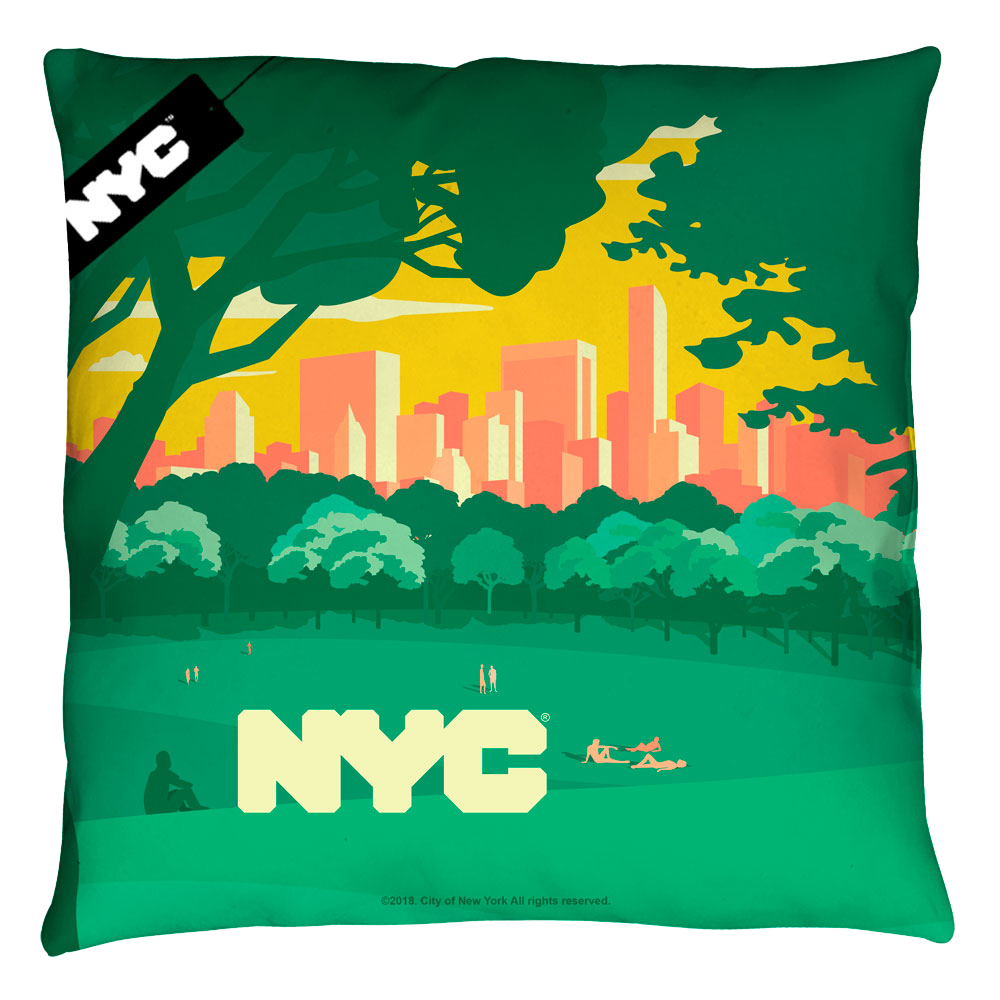 Nyc Central Park Skyline - Throw Pillows Throw Pillows New York City   