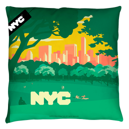 Nyc Central Park Skyline - Throw Pillows Throw Pillows New York City   