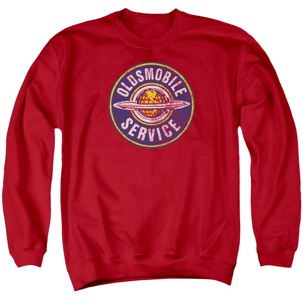 Oldsmobile Vintage Service Men's Crewneck Sweatshirt Men's Crewneck Sweatshirt Oldsmobile   