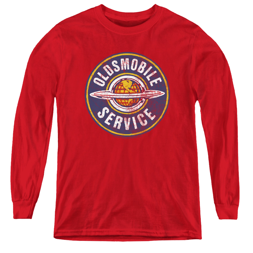Oldsmobile Vintage Service - Youth Long Sleeve T-Shirt Youth Long Sleeve T-Shirt Oldsmobile   