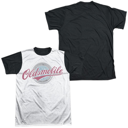 Oldsmobile Oversized And Faded Logo Men's Black Back T-Shirt Men's Black Back T-Shirt Oldsmobile   