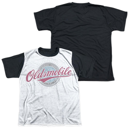 Oldsmobile Oversized And Faded Logo Youth Black Back T-Shirt (Ages 8-12) Youth Black Back T-Shirt (Ages 8-12) Oldsmobile   