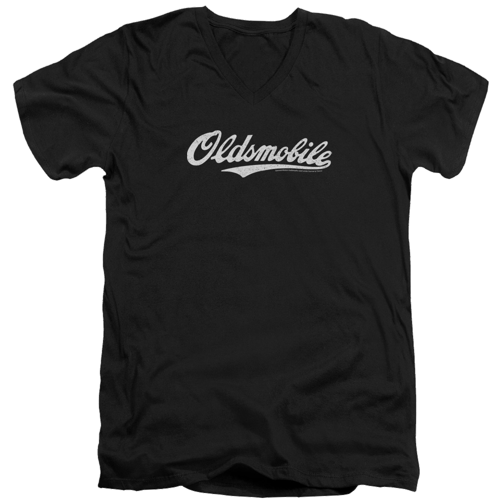 Oldsmobile Oldsmobile Cursive Logo Men's V-Neck T-Shirt Men's V-Neck T-Shirt Oldsmobile   