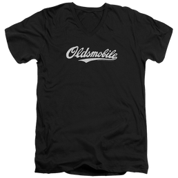 Oldsmobile Oldsmobile Cursive Logo Men's V-Neck T-Shirt Men's V-Neck T-Shirt Oldsmobile   