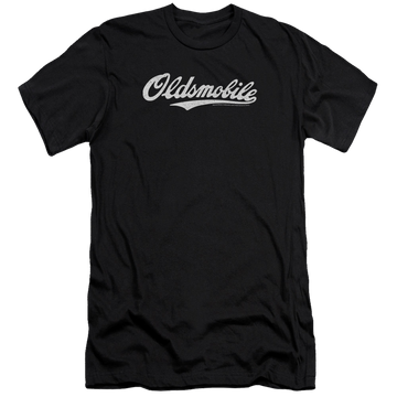 Oldsmobile Oldsmobile Cursive Logo Men's Premium Slim Fit T-Shirt Men's Premium Slim Fit T-Shirt Oldsmobile   