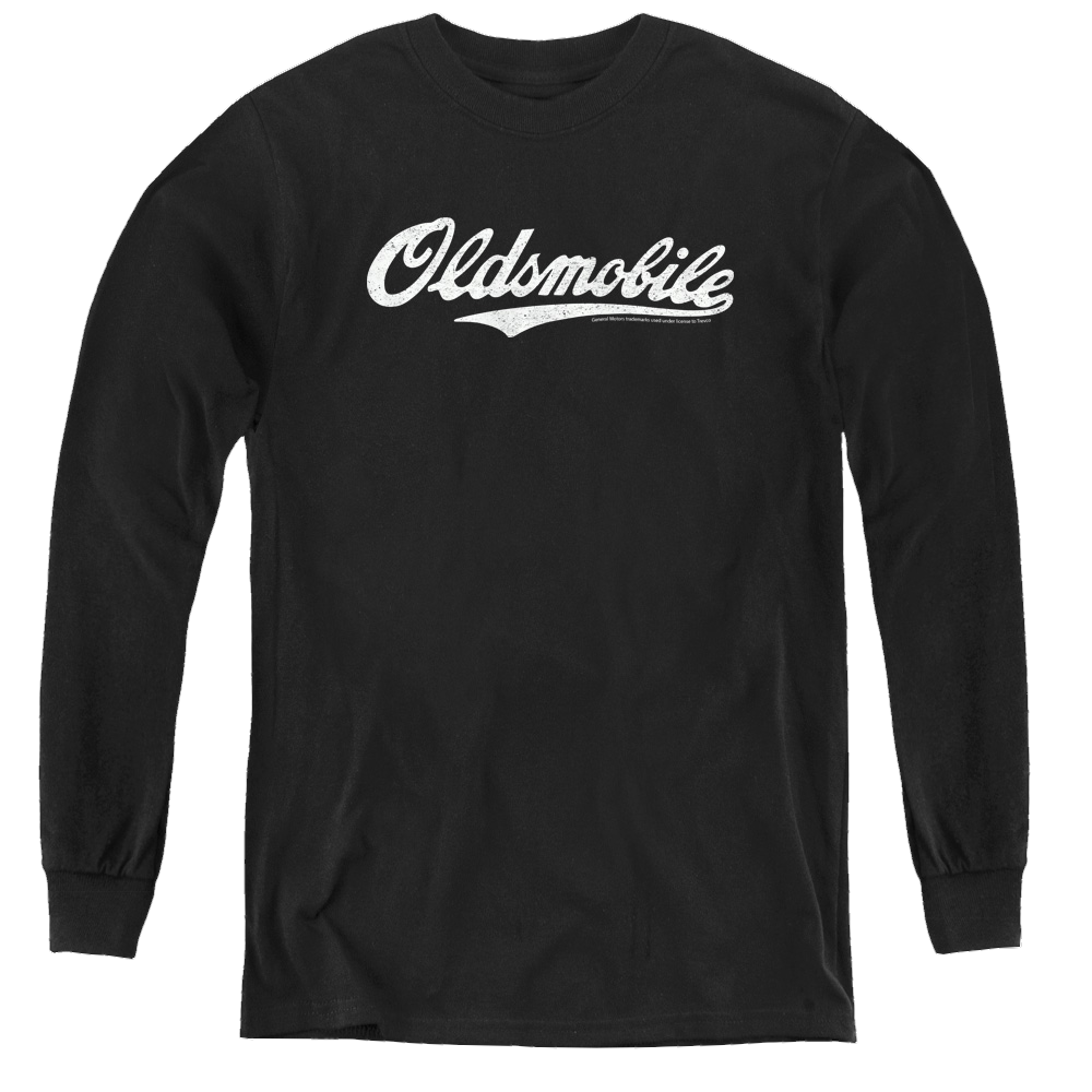 Oldsmobile Oldsmobile Cursive Logo - Youth Long Sleeve T-Shirt Youth Long Sleeve T-Shirt Oldsmobile   