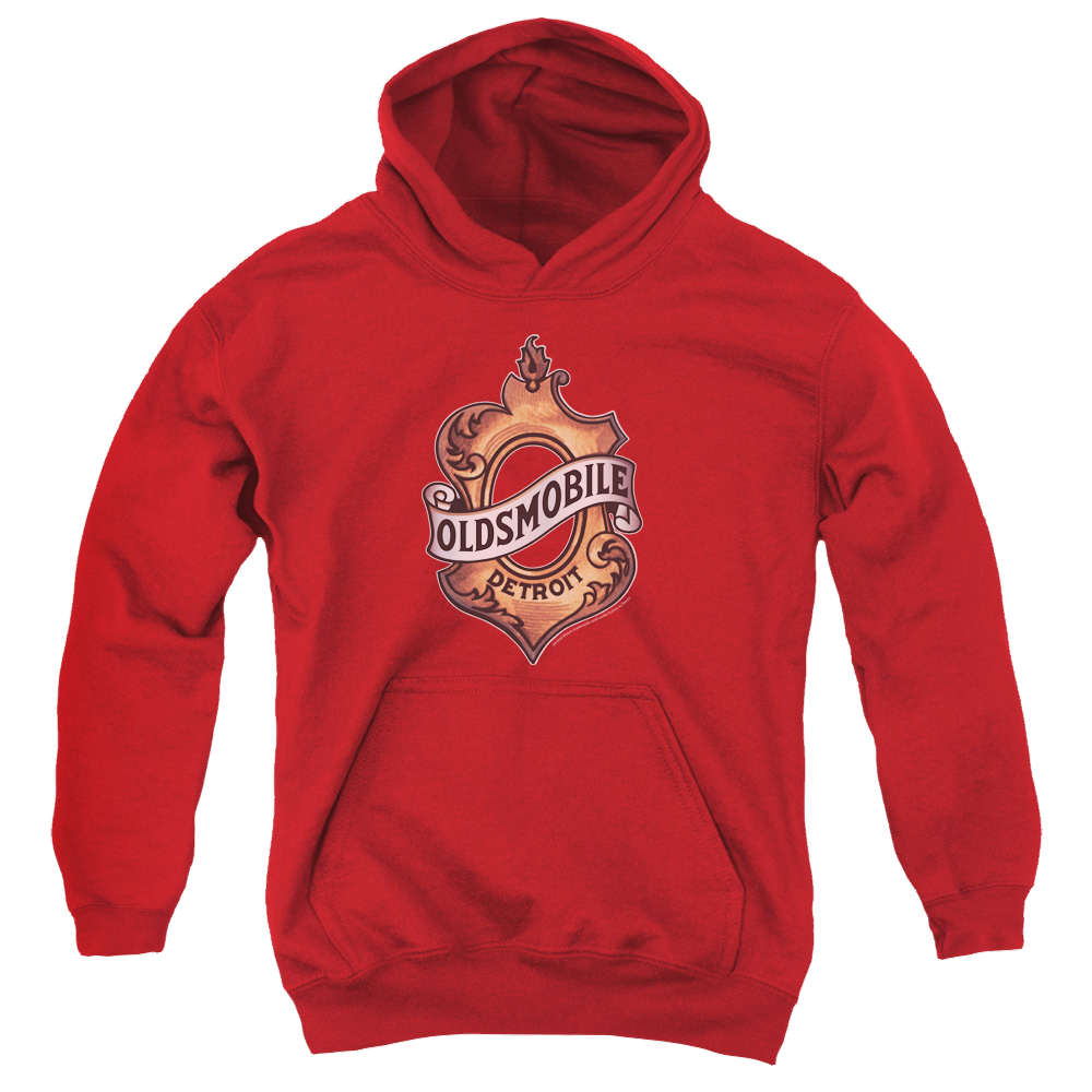 Oldsmobile Detroit Emblem Youth Hoodie (Ages 8-12) Youth Hoodie (Ages 8-12) Oldsmobile   