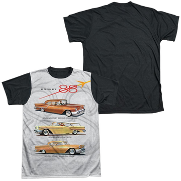 Oldsmobile Rocket Line Men's Black Back T-Shirt Men's Black Back T-Shirt Oldsmobile   