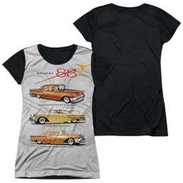 Oldsmobile Rocket Line Juniors Black Back T-Shirt Juniors Black Back T-Shirt Oldsmobile   