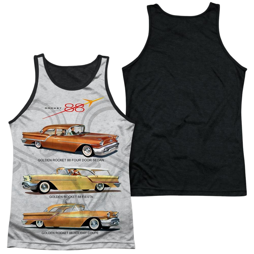 Oldsmobile Rocket Line Men's Black Back Tank Men's Black Back Tank Oldsmobile   