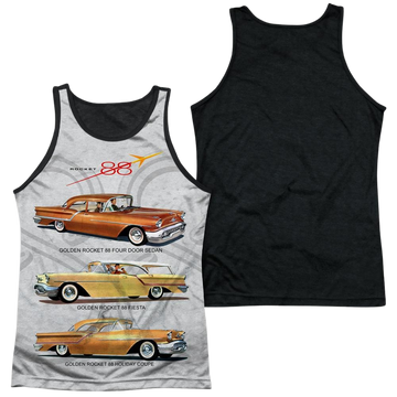 Oldsmobile Rocket Line Men's Black Back Tank Men's Black Back Tank Oldsmobile   