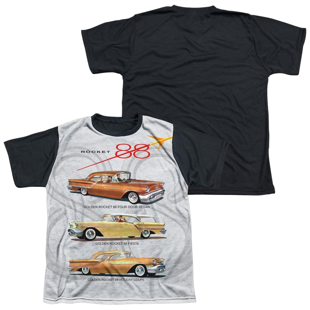 Oldsmobile Rocket Line Youth Black Back T-Shirt (Ages 8-12) Youth Black Back T-Shirt (Ages 8-12) Oldsmobile   