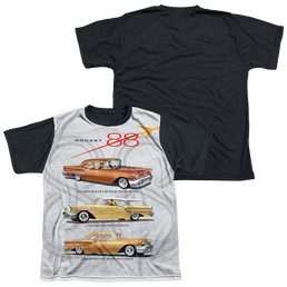 Oldsmobile Rocket Line Youth Black Back T-Shirt (Ages 8-12) Youth Black Back T-Shirt (Ages 8-12) Oldsmobile   