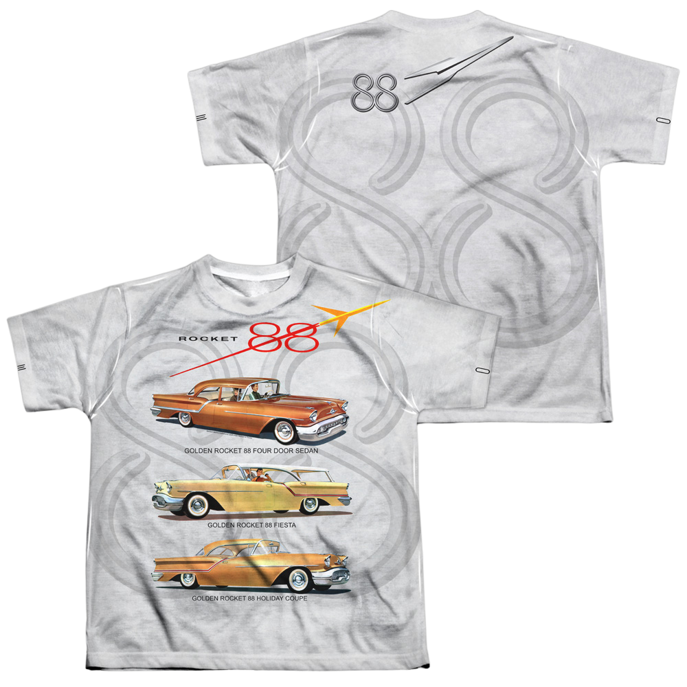 Oldsmobile Rocket Line Youth All-Over Print T-Shirt (Ages 8-12) Youth All-Over Print T-Shirt (Ages 8-12) Oldsmobile   