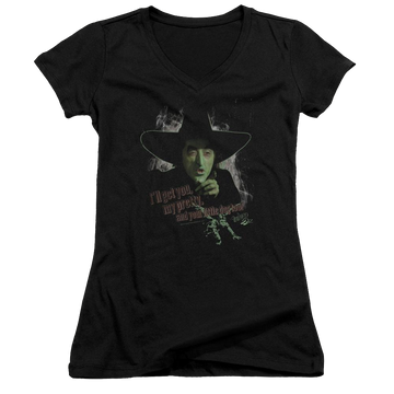 Wizard of Oz And Your Little Dog Too Juniors V-Neck T-Shirt Juniors V-Neck T-Shirt Wizard of Oz   