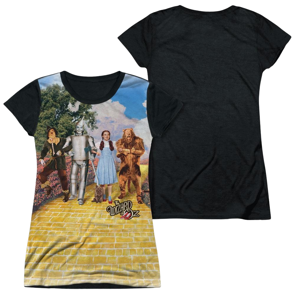 Woz On The Road Juniors Black Back T-Shirt Juniors Black Back T-Shirt Wizard of Oz   