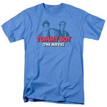 Carolina blue men's regular fit t-shirt with Tommy Boy Logo graphic