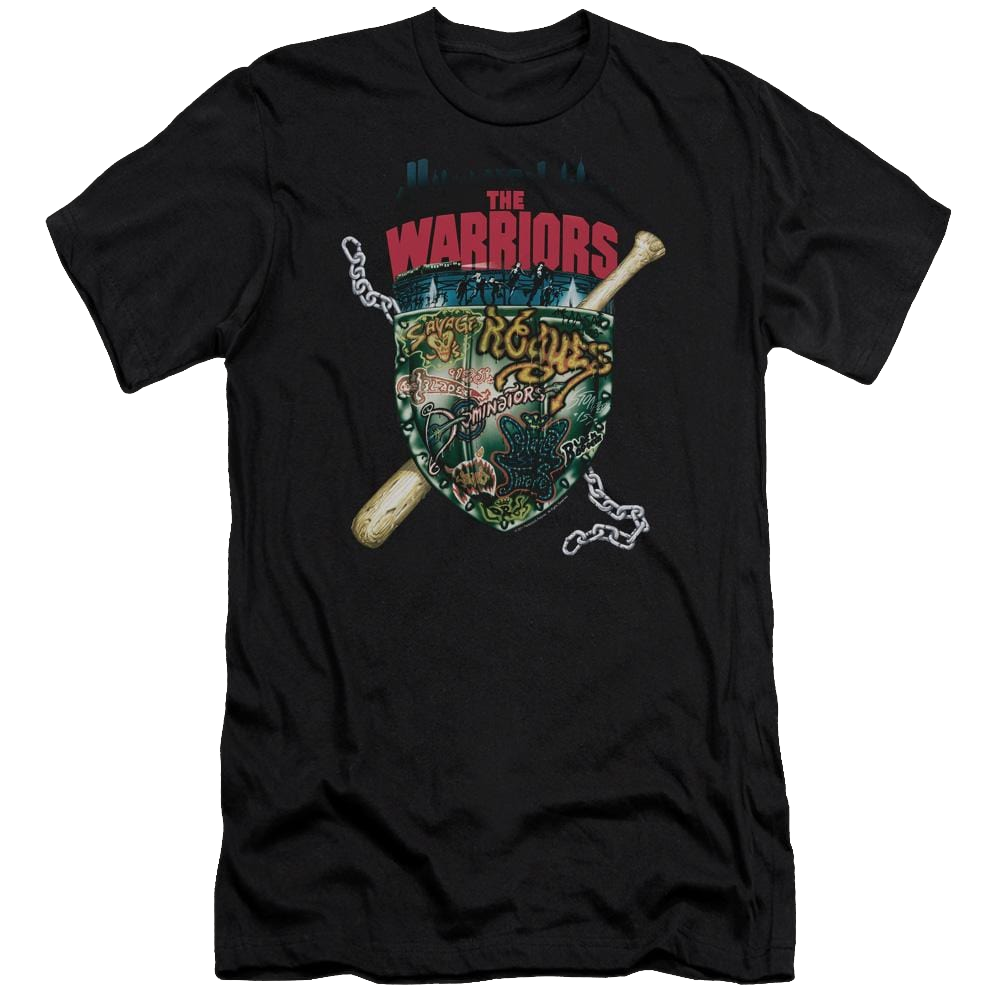 Warriors Shield Premium Adult Slim Fit T-Shirt Men's Premium Slim Fit T-Shirt The Warriors   
