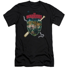 Warriors Shield Premium Adult Slim Fit T-Shirt Men's Premium Slim Fit T-Shirt The Warriors   