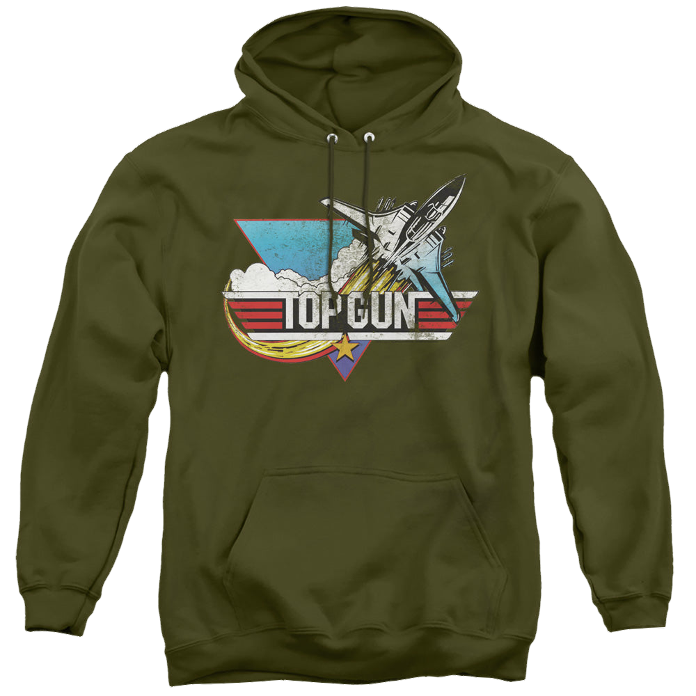 Top Gun Distressed Logo - Pullover Hoodie Pullover Hoodie Top Gun   