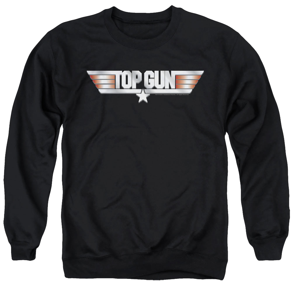 Top Gun Logo - Men's Crewneck Sweatshirt Men's Crewneck Sweatshirt Top Gun   