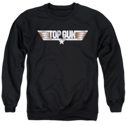 Top Gun Logo - Men's Crewneck Sweatshirt Men's Crewneck Sweatshirt Top Gun   