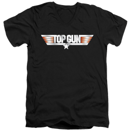 Top Gun Logo - Men's V-Neck T-Shirt Men's V-Neck T-Shirt Top Gun   