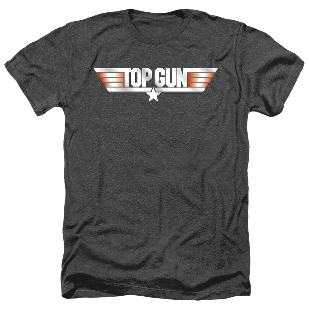 Top Gun Logo - Men's Heather T-Shirt Men's Heather T-Shirt Top Gun   